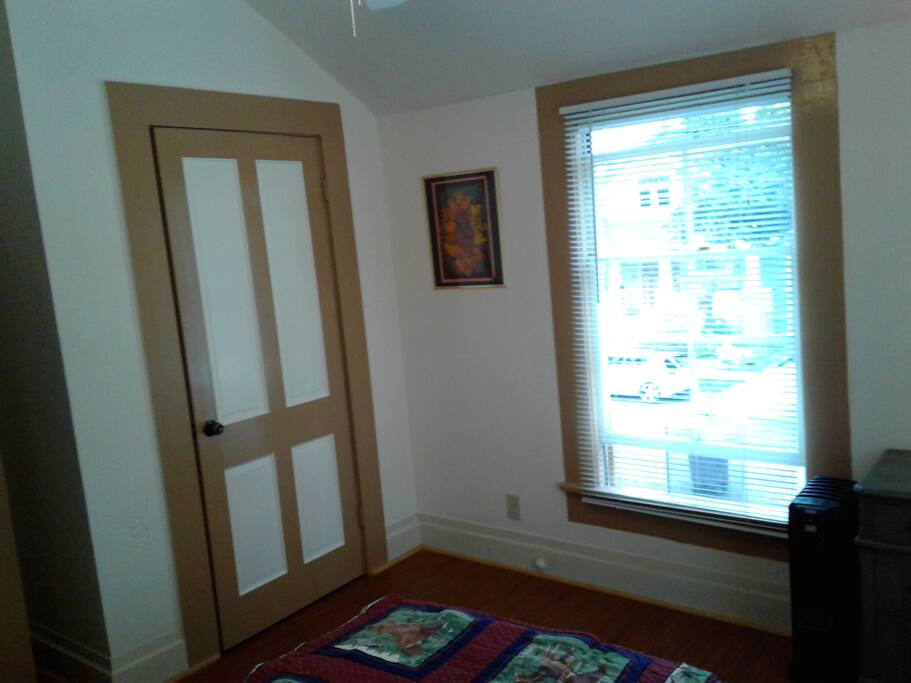 Large closet and lots of natural light