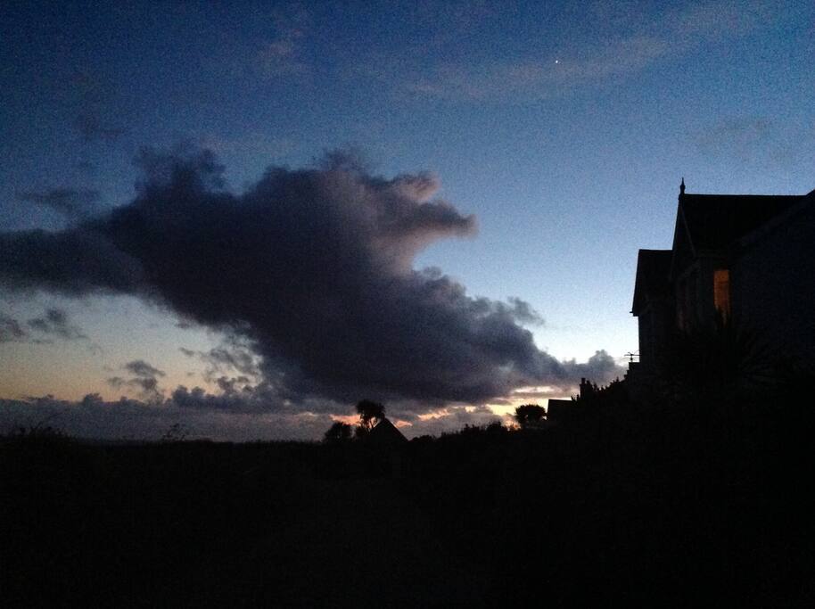 Poldark skies at Atlantic House