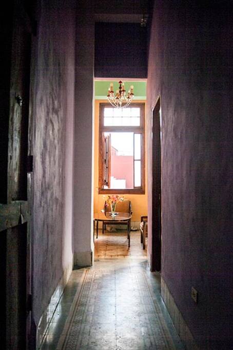 The corridor towards the living room
