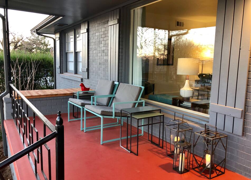 Cozy front porch