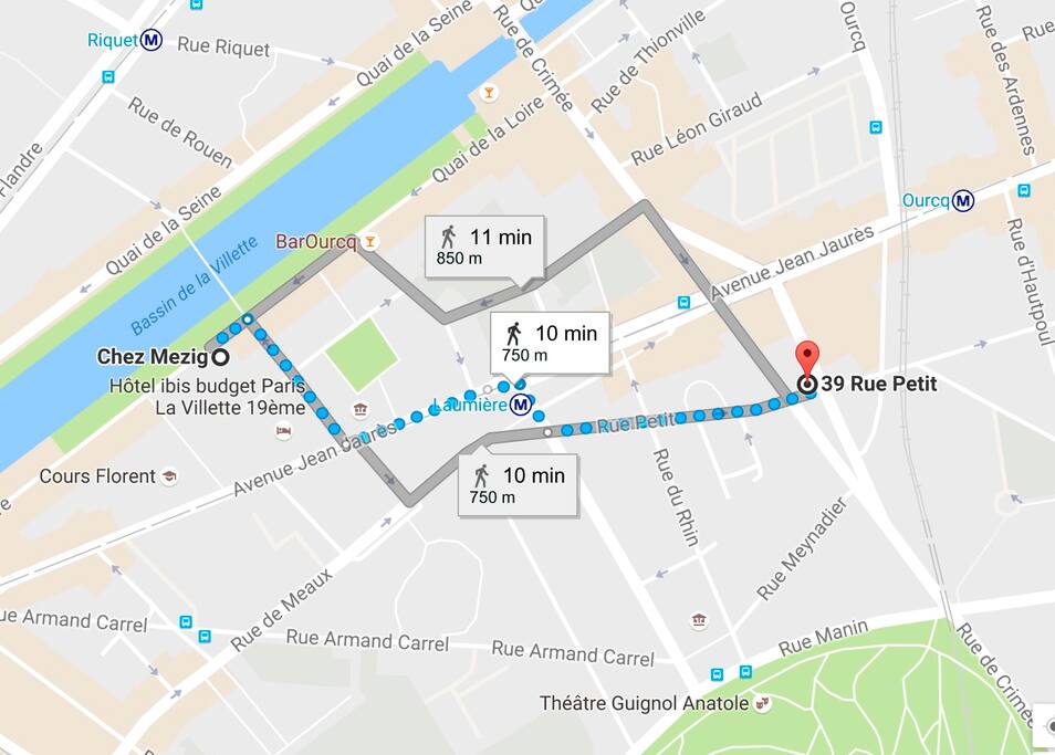 plan du quartier