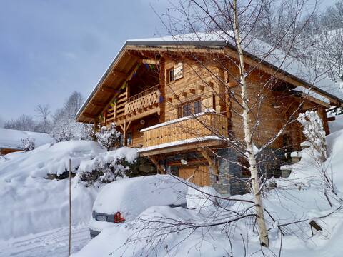 80m2 app in Chalet facing Les Arcs (5min from Bsm)