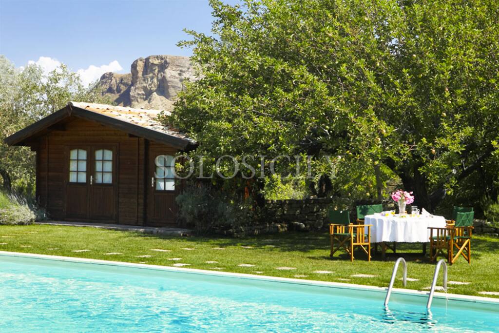 The swimming pool is prefect for an early morning swim