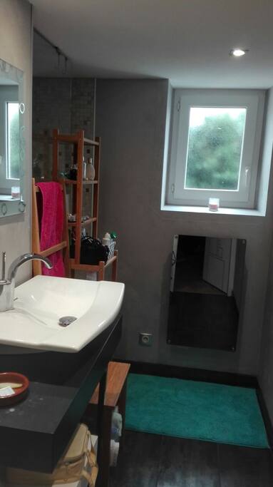 Salle de bain modern avec douche à l'italienne