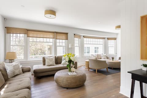 Bright & Charming Beach House Steps from Ocean