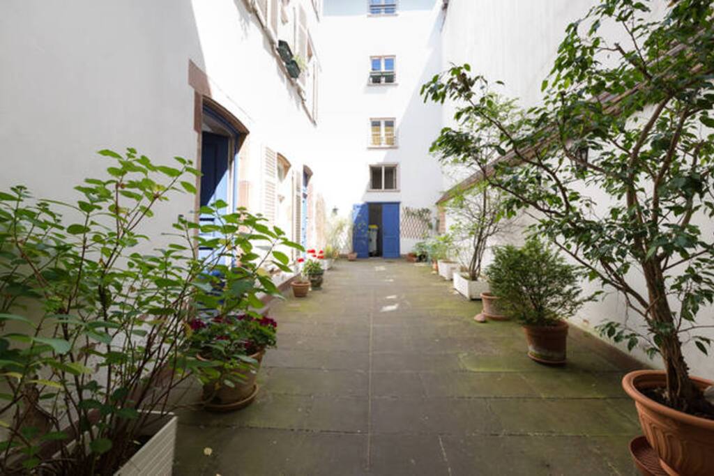 La cour de l'immeuble - Courtyard of the building.