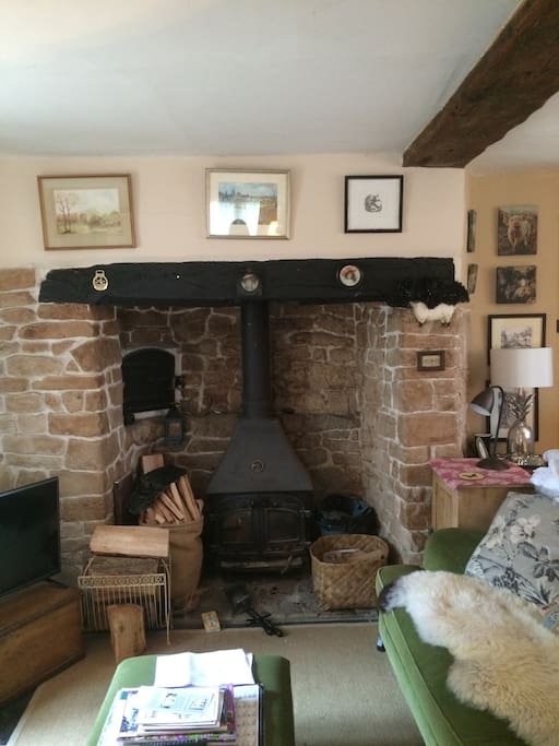Wood burning stove for cosy winter nights