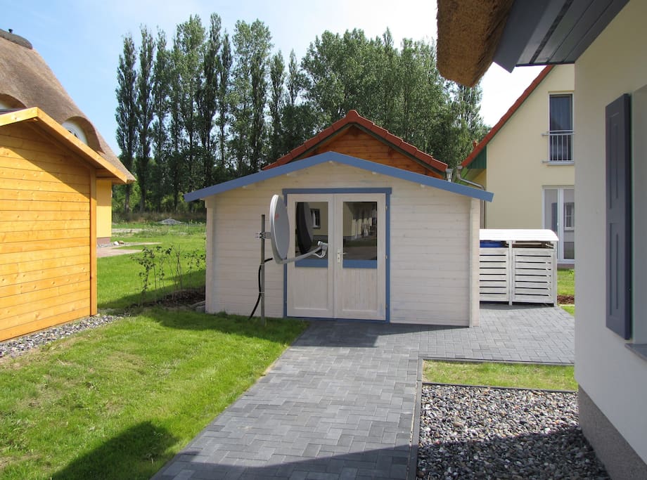 Schuppen für Fahrräder