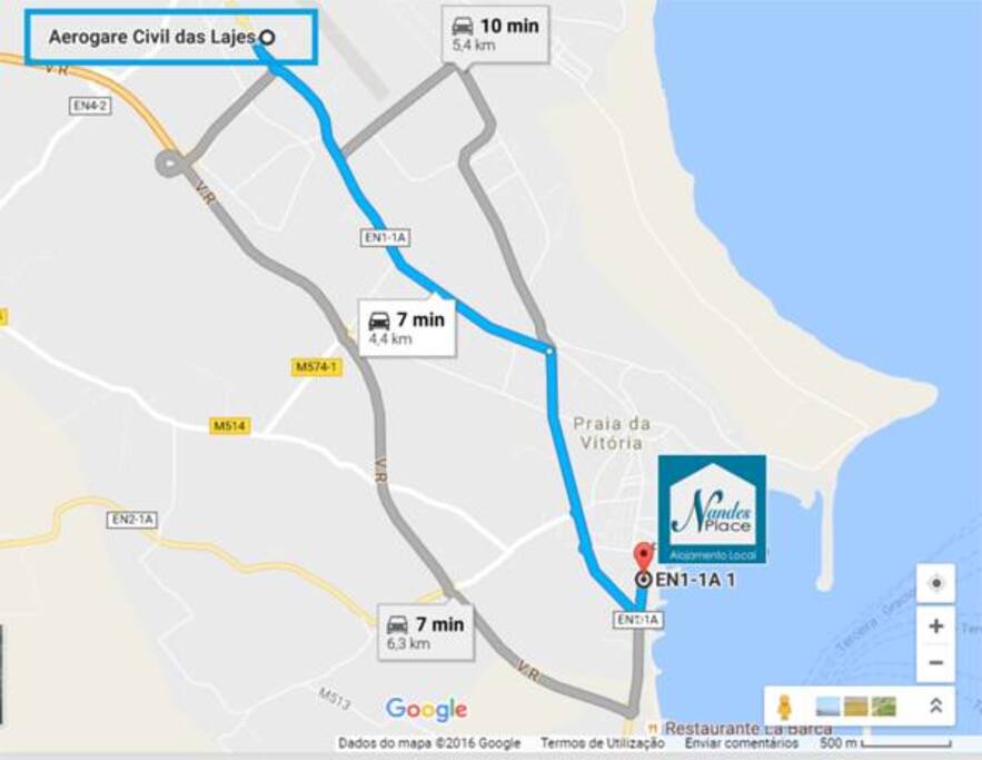 Nandes Place vs Aeroporto
Nandes Place vs Airport
