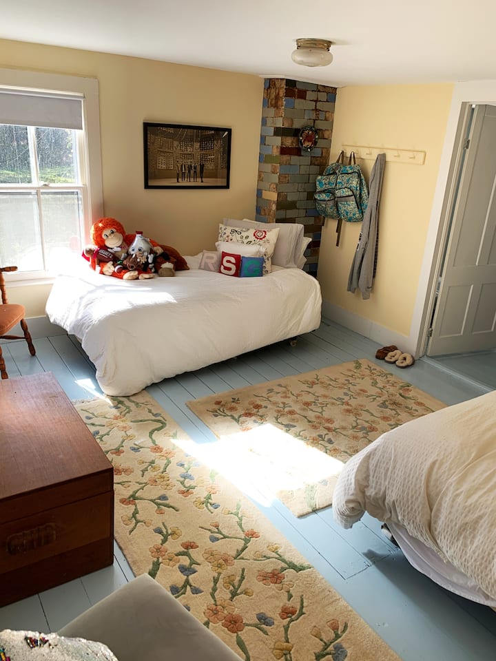 Chumba cha kulala cha 3. Vitanda vya mtu mmoja vinaweza kuwekwa pamoja.