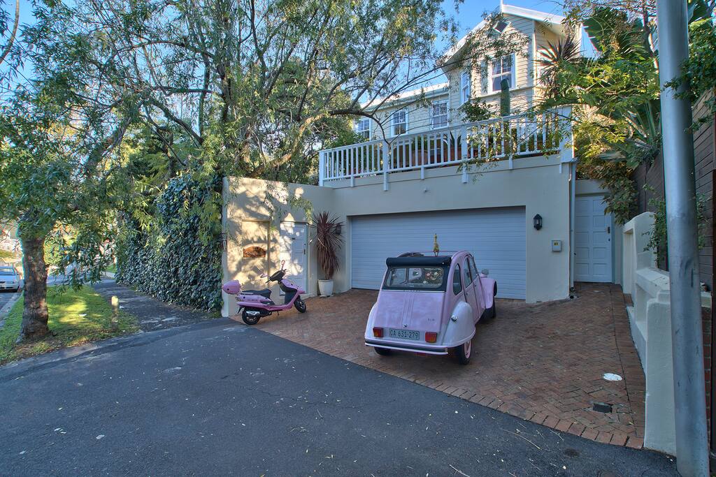 Outside the house