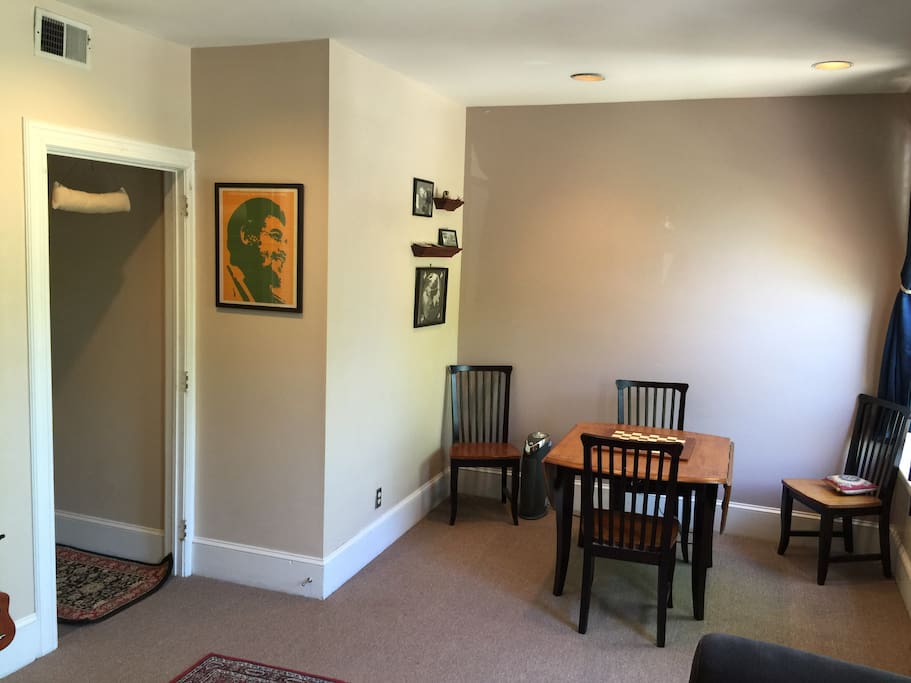 Living room table with four chairs