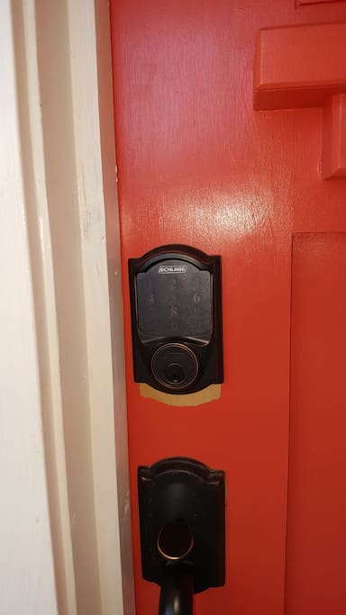 Your personal keyless entry code