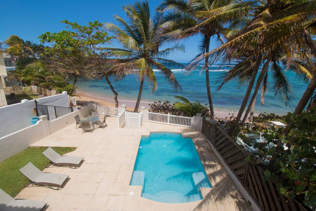 Private pool and private beach