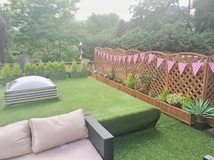 Renovated garden featuring L shape sofa (south facing terrace)