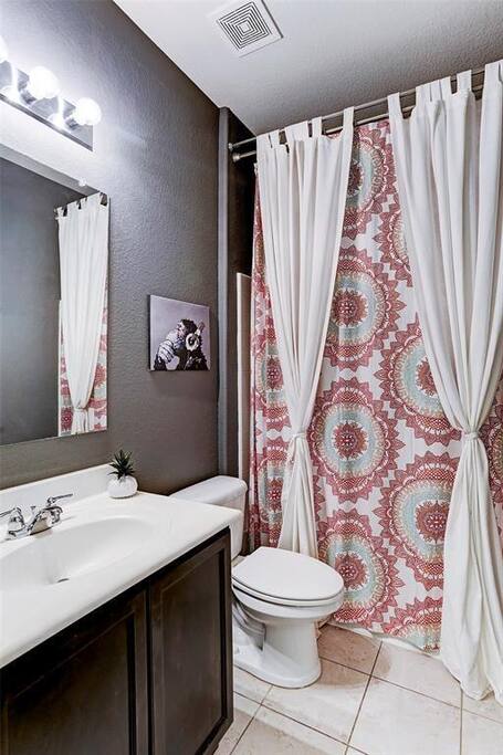 Downstairs bathroom - mostly private