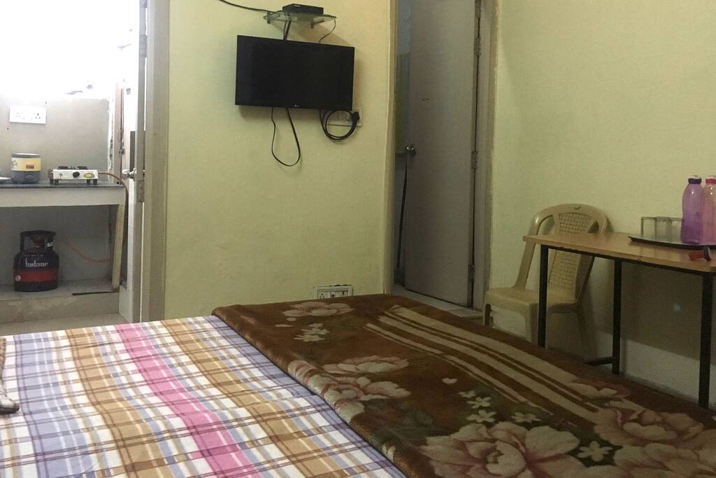 Studio Room with attached Bath and Kitchen