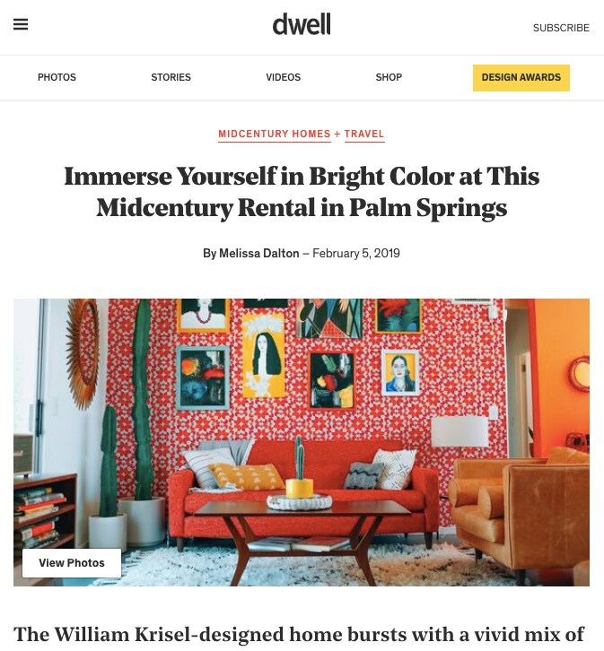 Dazey Desert House - A Colorful Design Dream - Houses for Rent in