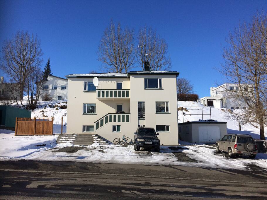 The room is on top floor. Entrance is just opposite to stairs to door. Door without window.