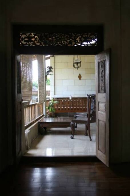Open air sitting area