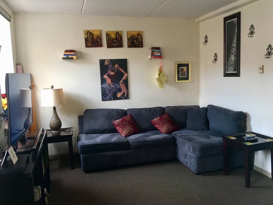 Large sunny living room.