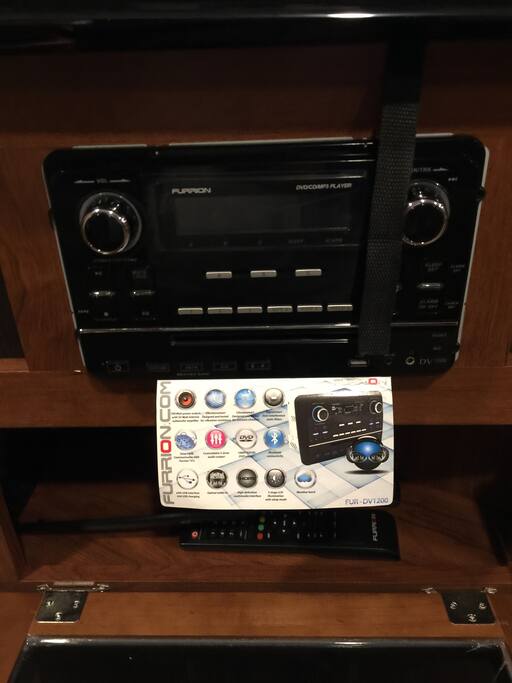 This is the entertainment center console