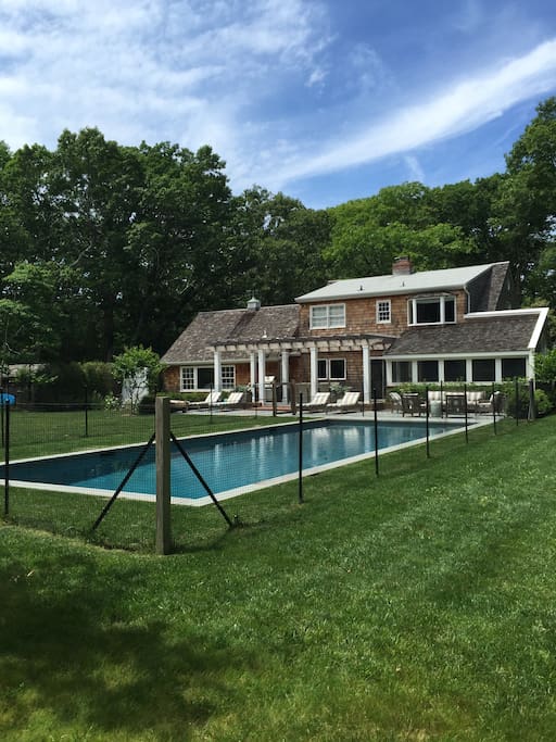 Fenced-in, new gunite pool