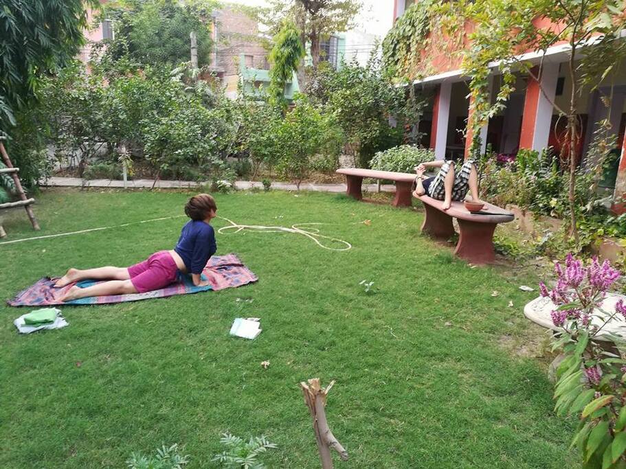 Yoga in Garden