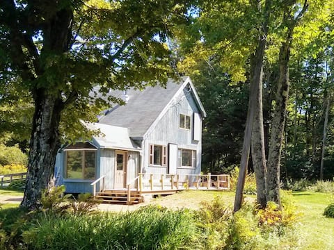 Flights End-Country Home with Babbling Brook, Pond