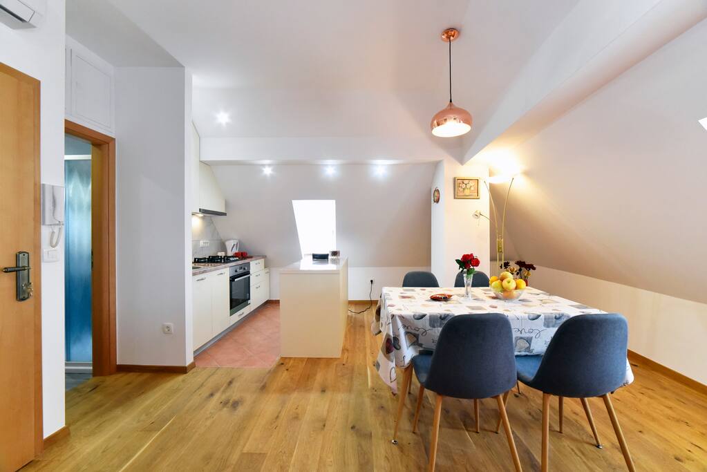 Dining table. Kitchen.