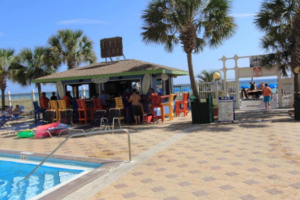 Poolside Tiki Bar on Beach