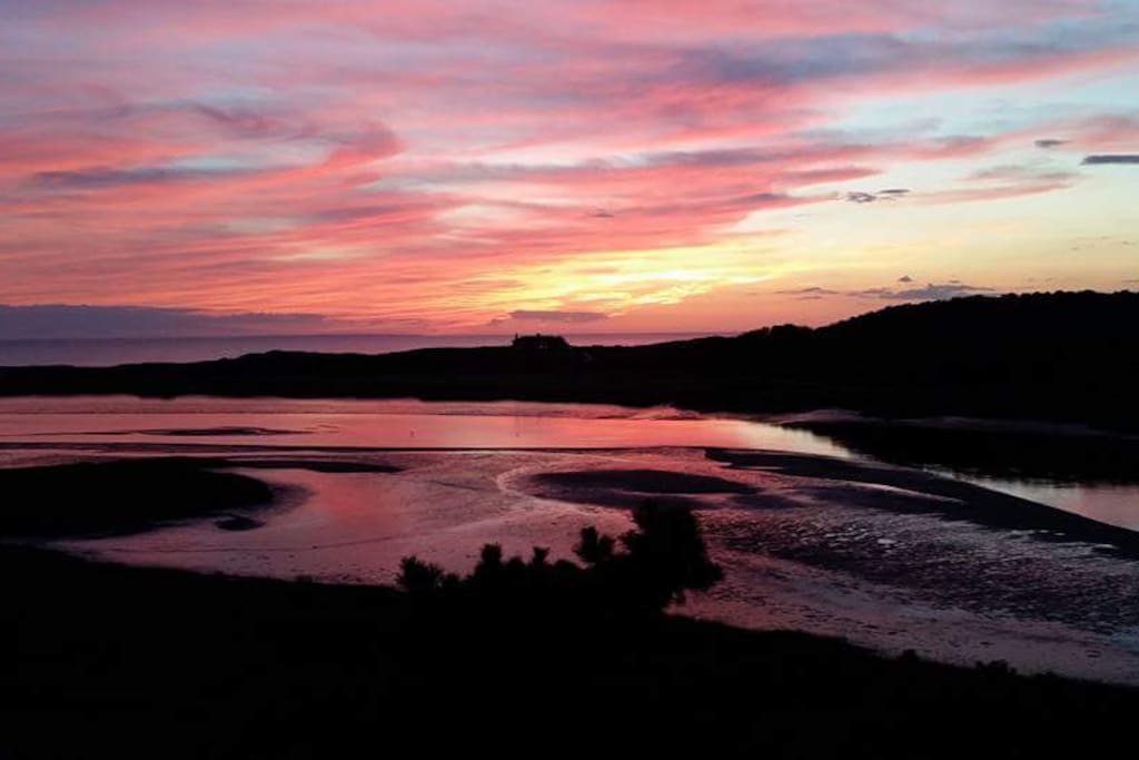 Another Sunset over Herring River Cover and Great Island. these are all the sisters scene from The Patio and the bedrooms