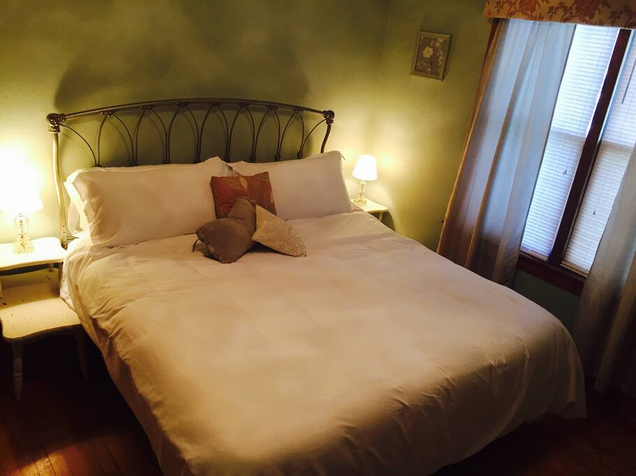 King bed in master.