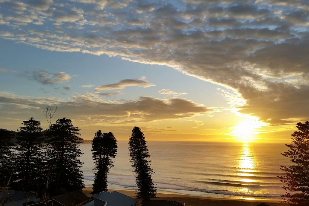 Sunrise from the deck