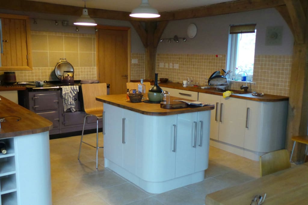 Kitchen with Electric Aga