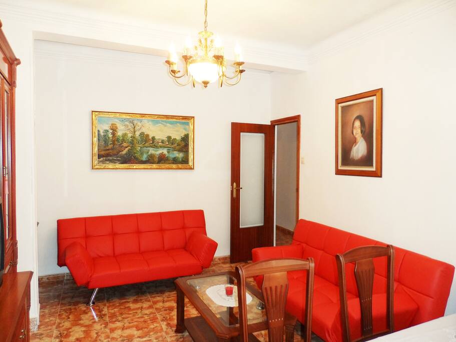 Large and stylish living room