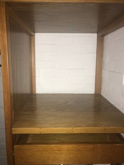 Espacio para que tus pertenencias estén ordenadas y a tu alcance.