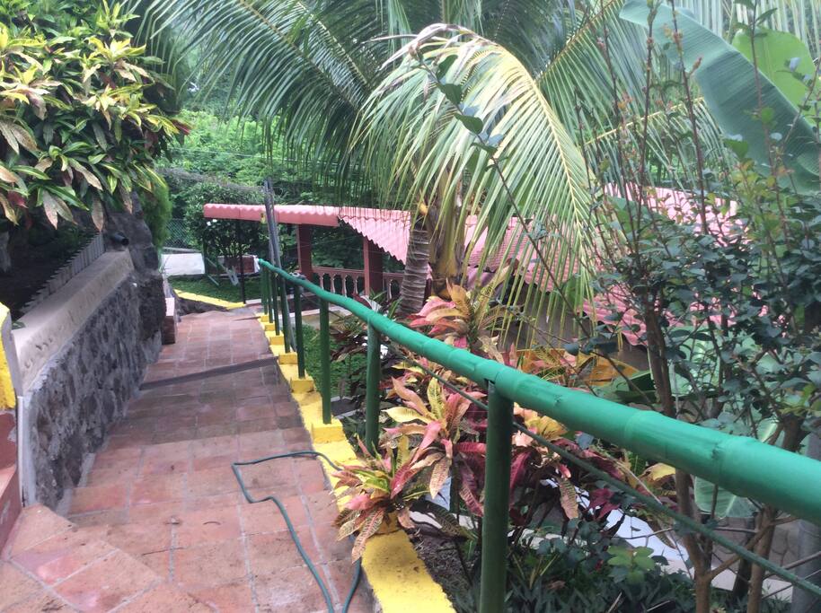 Main stairway between levels