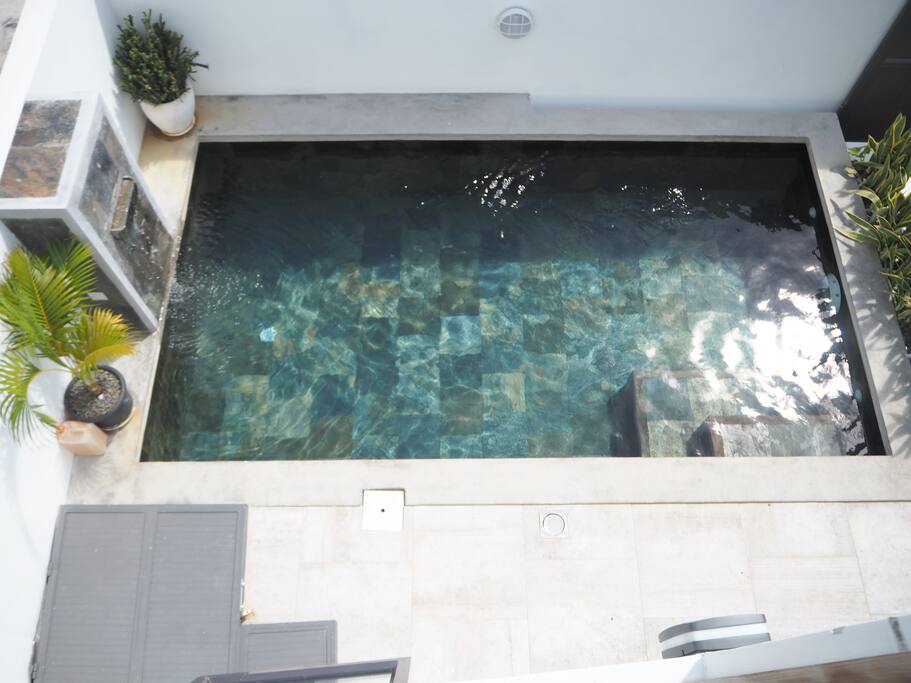 Little pool in front of the terrace