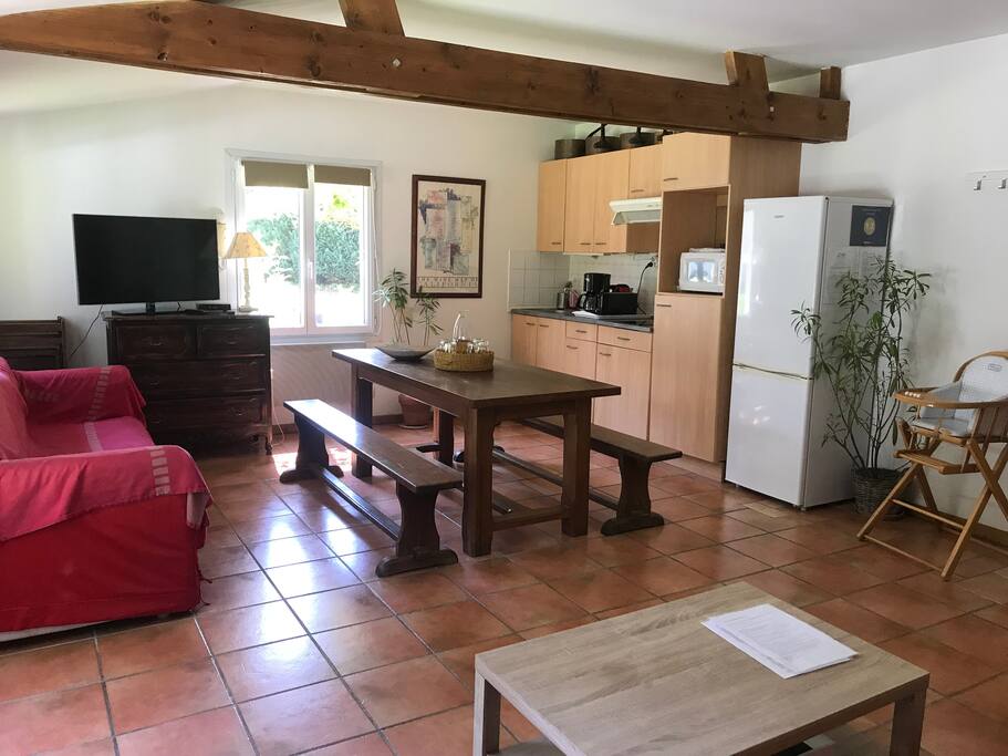 Séjour avec kitchenette