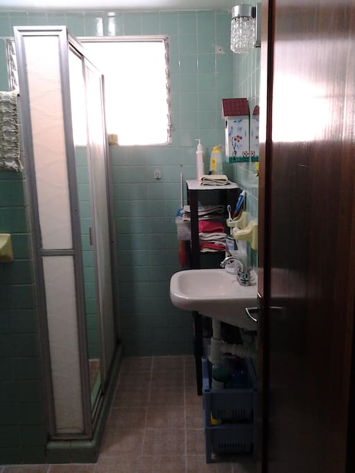 Shared bathroom right outside the room.