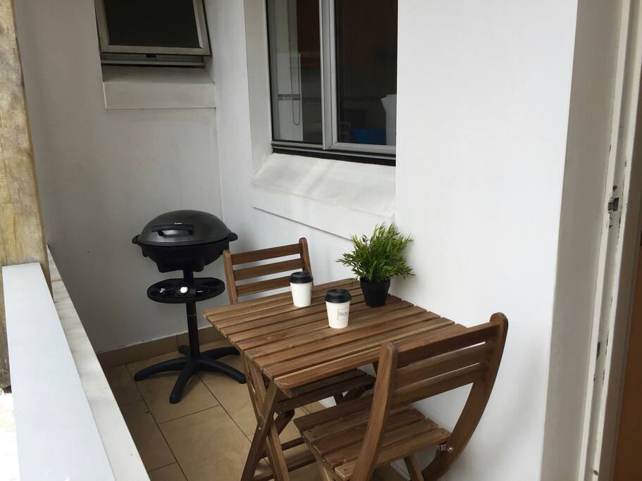 Private balcony with BBQ