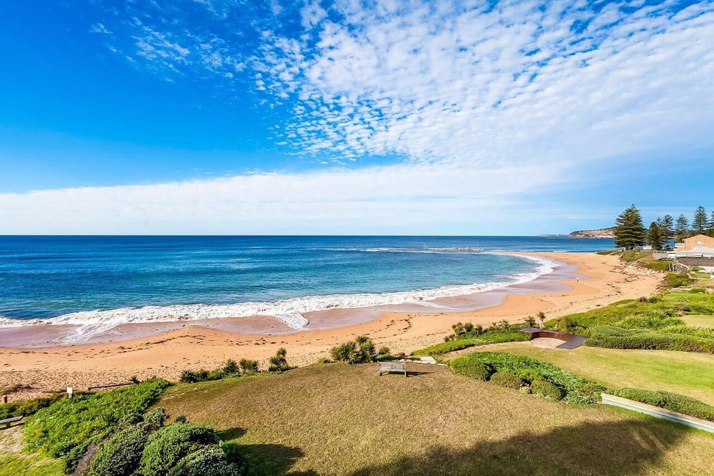 View from the apartment block. Walk right down to the beach!