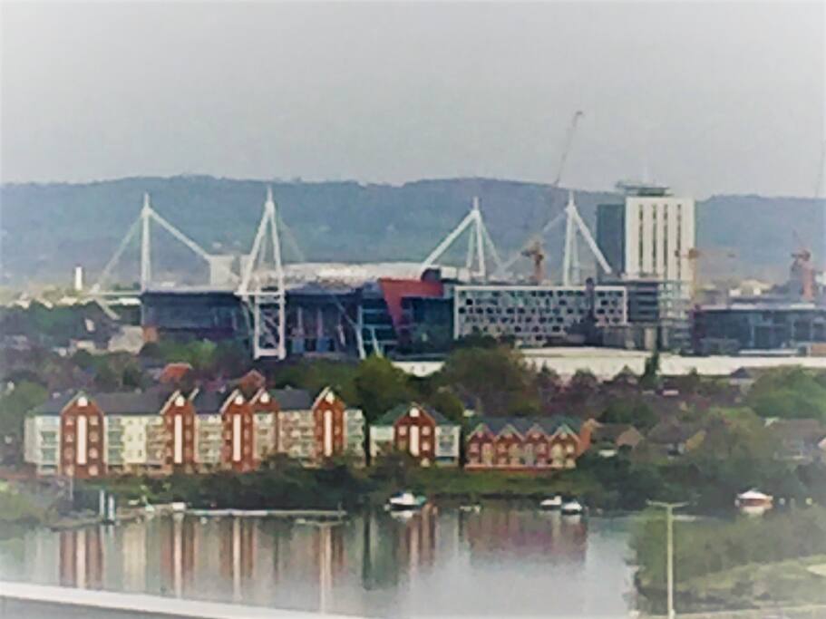 30 mins walk (approx) from Principality Stadium