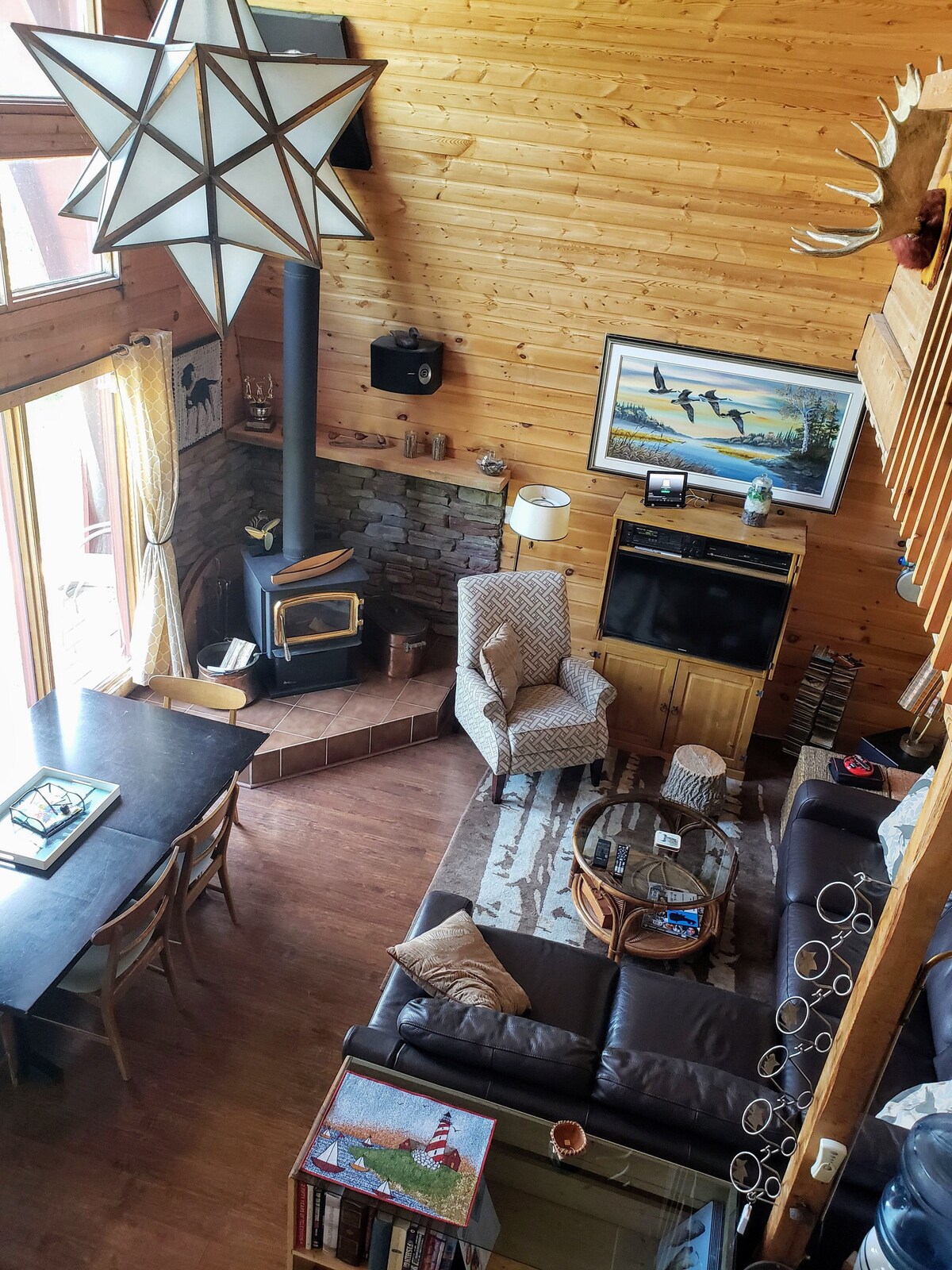View of living room from upstairs