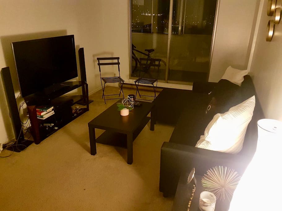 Common space - living room with Apple TV and Netflix