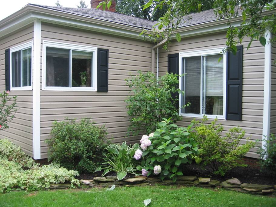 Beautiful perennials all around the house