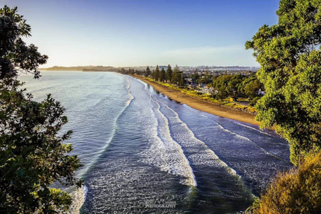Orewa Beach from the northern lookout