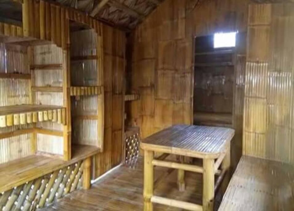 The receiving area, inside