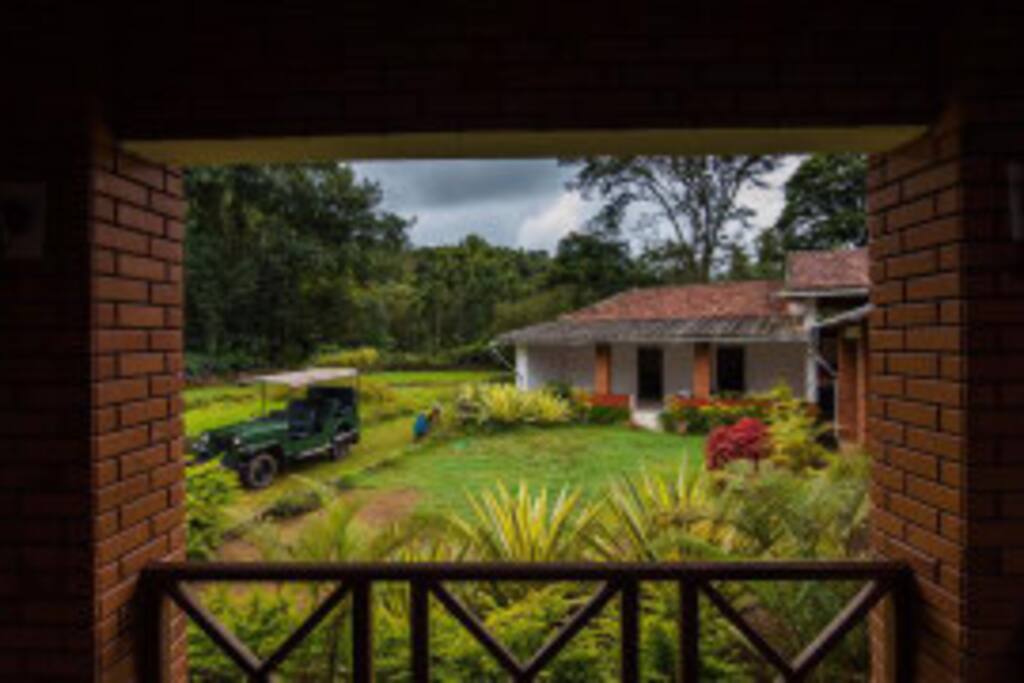 The views of the brick-house and gardens are no less than picture perfect!